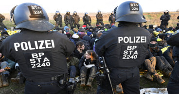 Greta Thunberg carried away by police at German mine protest