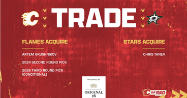  Flames Acquire Grushnikov and Picks for Tanev 