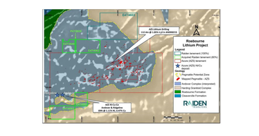 Raiden Resources (ASX: RDN / DAX: YM4) acquires interest in lithium tenements adjoining Azure’s Andover discovery