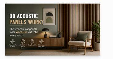 Do acoustic panels work? The wooden Slat Panels from WoodUpp Cut Echo in Any Room