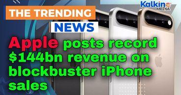Apple posts record $144bn revenue on blockbuster iPhone sales and China rebound