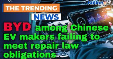 BYD among Chinese EV makers failing to meet repair law obligations