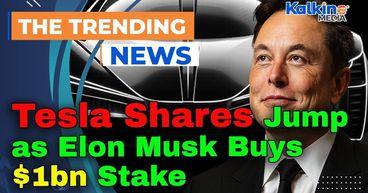 Tesla Shares Jump as Elon Musk Buys $1bn Stake