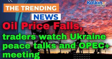 Oil falls as traders watch Ukraine peace talks and OPEC+ meeting