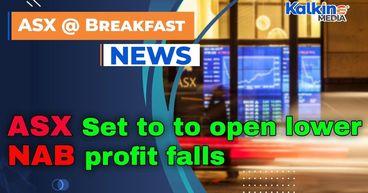 ASX set to ease after record rally as NAB profit falls