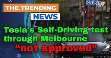 Tesla's Full Self-Driving test through Melbourne's CBD 'not approved