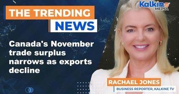 Canada's November Trade Surplus Narrows As Exports Decline
