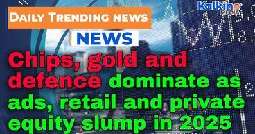 Chips, gold and defence dominate as ads, retail and private equity slump in 2025