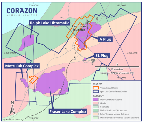 Lynn Lake Project and Prospective Areas Source: Corazon