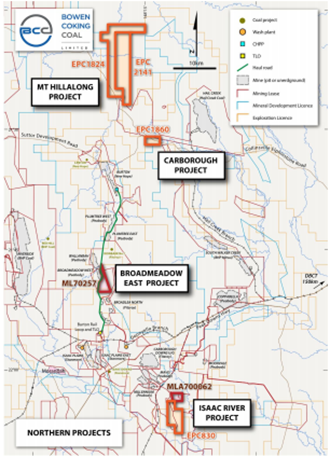 Regional Location of BCB's Projects (Source: ASX Announcement dated 30 July 2020)
