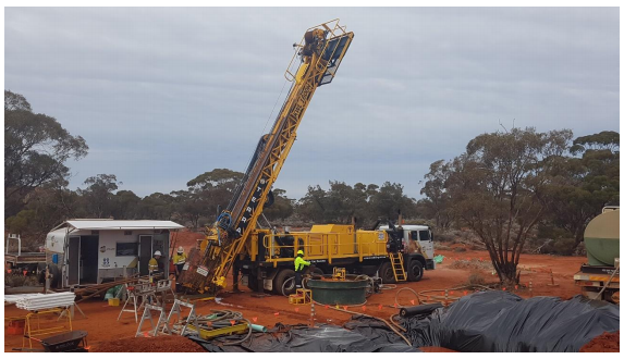 Drilling underway at Gimlet Gold Project Source: First Au