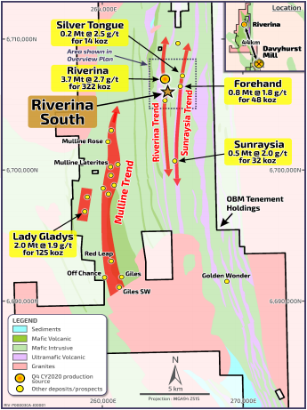 Riverina Area Location Plan (Source: ASX Announcement)