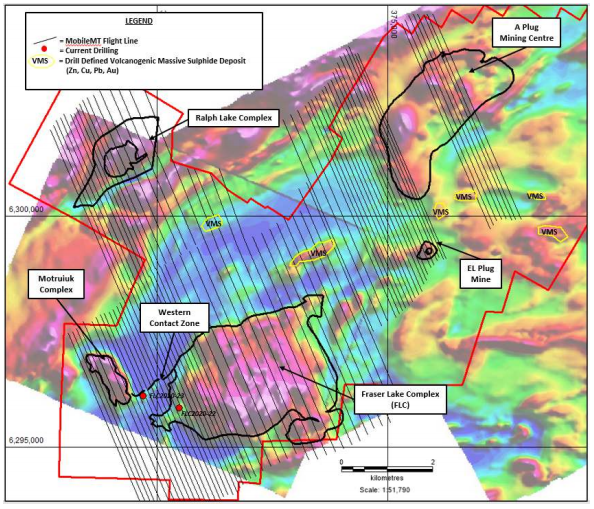A regional aeromagnetic image of the Lynn Lake Project   Source: Corazon ASX Update 3 September 2020