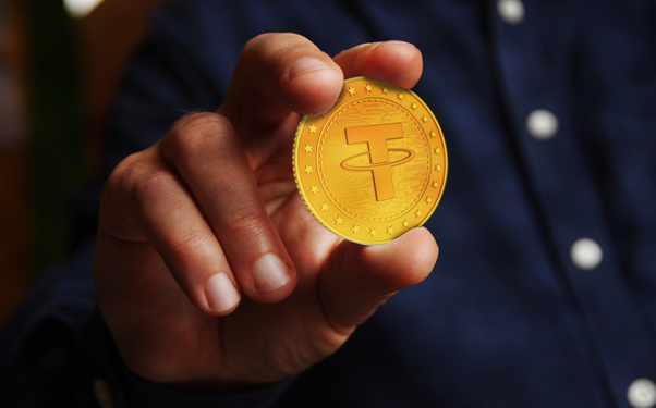 Image description – Tether, stablecoin, bitcoin