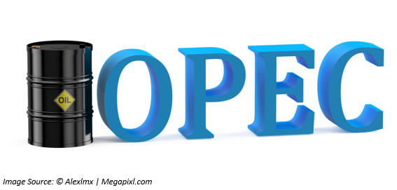 Image Information: OPEC cartel & other crude oil-producing nations reduced production of crude oil