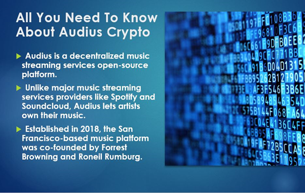 Audius crypto has secured US$ 5 million in funding