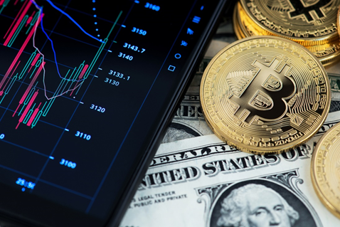 Bitcoin currency and bank notes