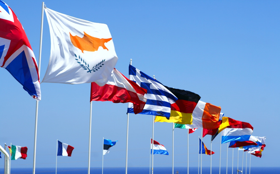 Flags of the EU