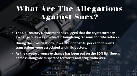 Suex cryptocurrency exchange is trending in Canada as it faces US sanctions.