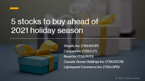 5 TSX stocks to buy as holiday season approaches