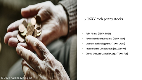 5 TSXV-listed tech penny stocks