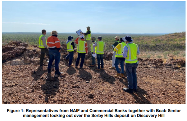 Sorby Hills, NAIF, Site Visit, Commercial Banks