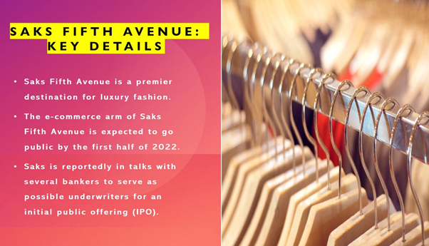 E-commerce arm of Saks Fifth Avenue is looking to go public