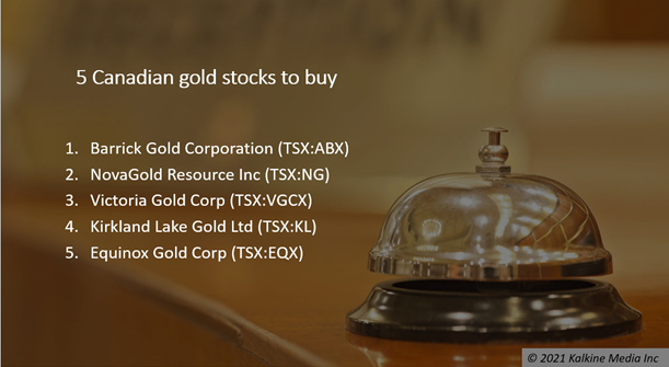 5 TSX listed gold stocks to buy and hold