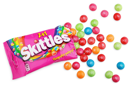 Skittles owned by Mars Inc.
