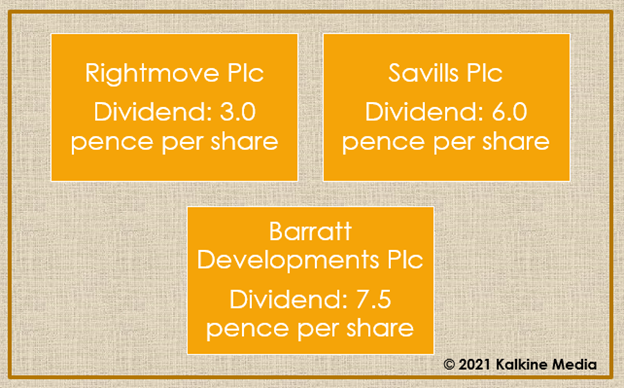 Rightmove, Savills & Barratt: Dividend details