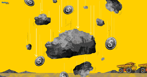 Falling iron ore