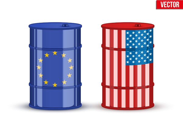 Crude oil barrels