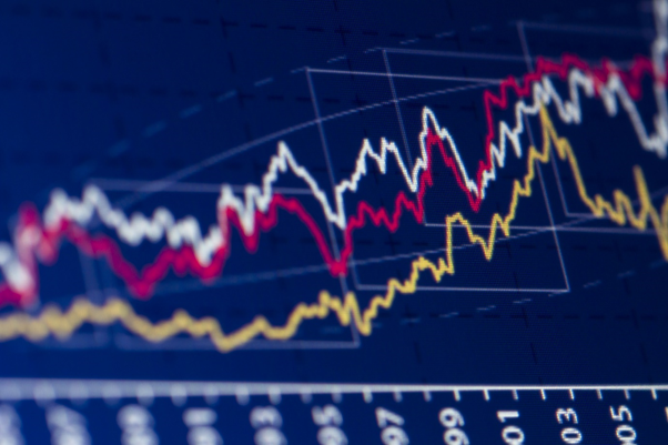 Stock market chart