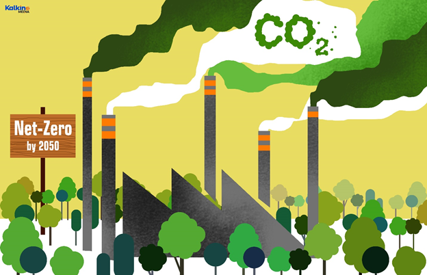 Net-zero carbon emission by 2050 