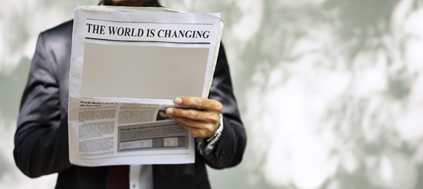 Image description: News of changes occurring in the world are intriguing! 