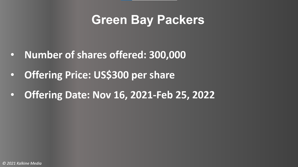 Green Bay Packers offering: How to buy NFL team's dummy stock?