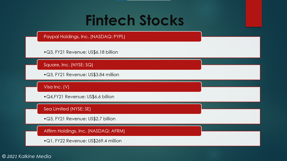 Fintech stocks to explore in November