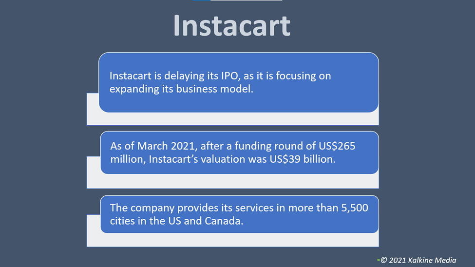 Instacart is one of the most awaited IPO, but the firm is focusing on expanding its business model