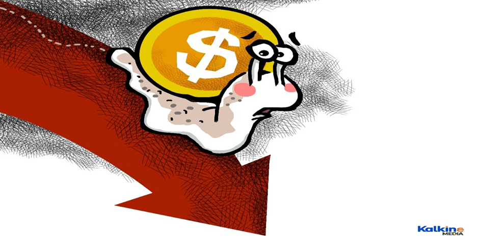 Image description: Market plunge