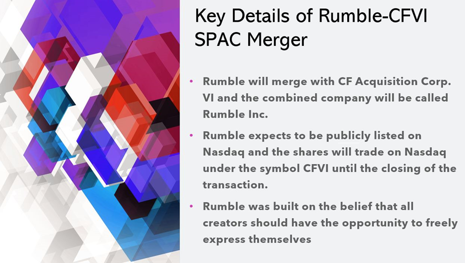  Rumble SPAC merger