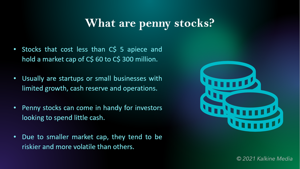 What is a penny stock in Canada?