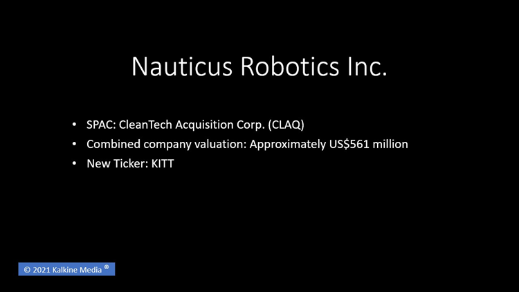Nauticus Robotics going public through SPAC deal at a valuation of US$561 million