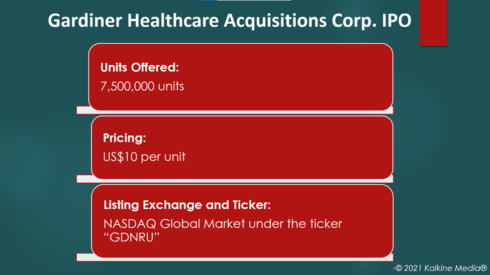 Gardiner Healthcare is all set to make its debut in the US market on Dec 22