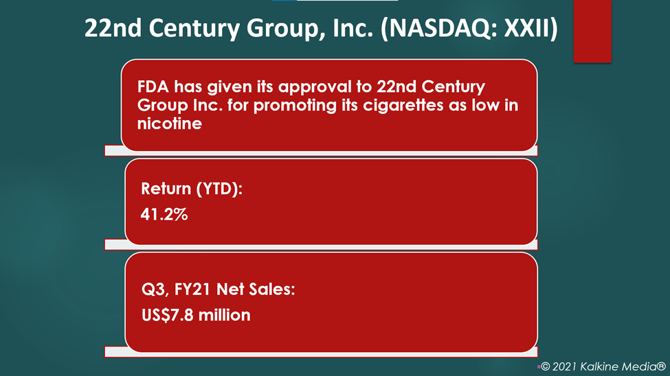 22nd Century gets FDA nod to promote low-nicotine cigarettes