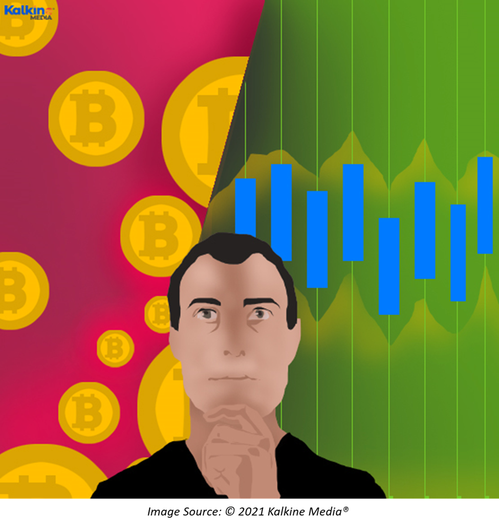 Difference of volatility in stocks and cryptos
