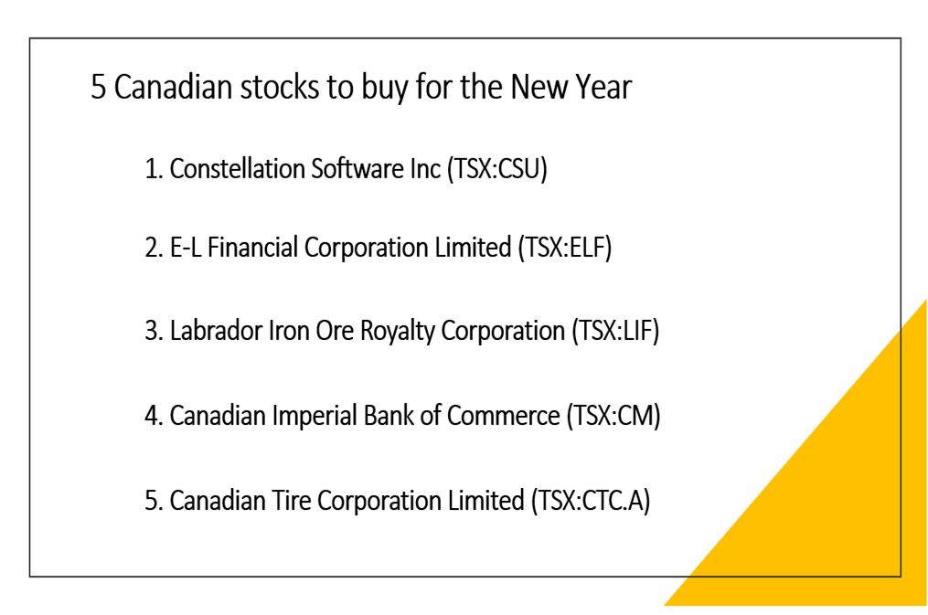 5 top Canadian dividend stocks for 2022