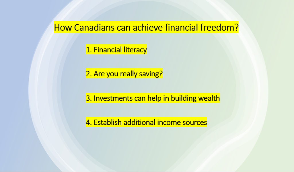 How Canadians can achieve financial freedom