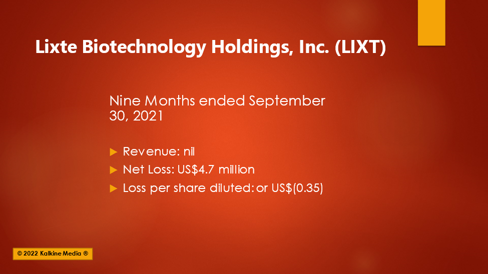 Lixte Biotechnology (LIXT) stock skyrocketed 92% today - here’s why