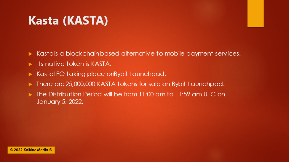 (Kasta Token launches IEO on Bybit)