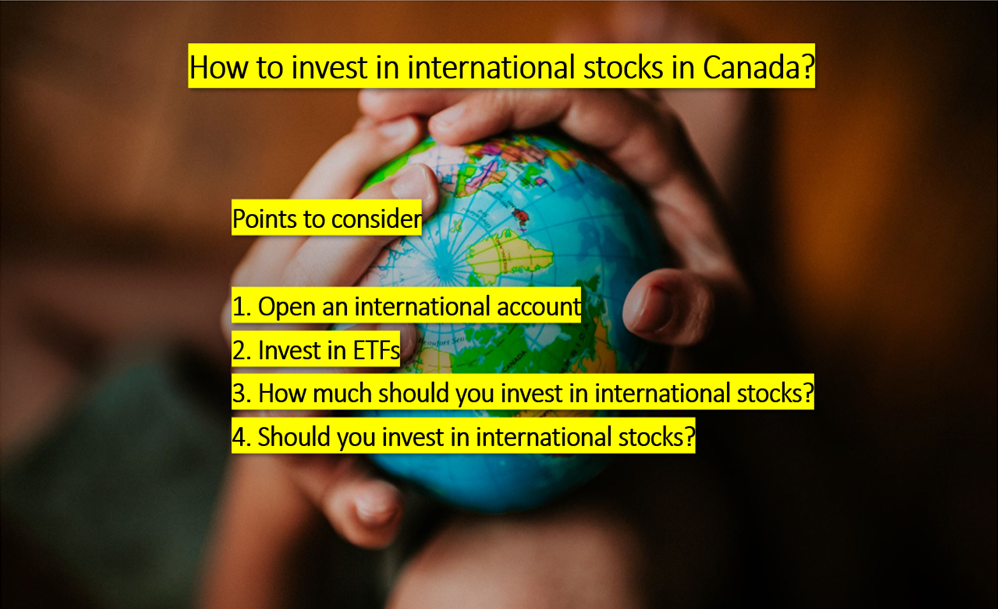 How can Canadians invest in international stocks?